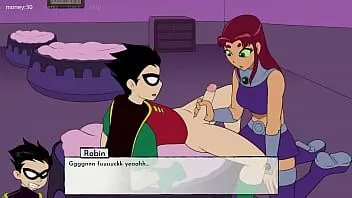 تشغيل Starfire يعطي روبن وظيفة يدوية ويحصل على 18titans للوجه الحلقة 1