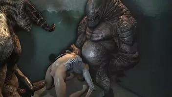 play Monstru de animație 3D și curvă de penetrare brunetă
