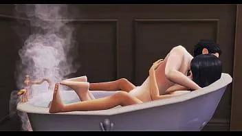 चलाएँ Sims 4 पॉर्न: बेला जाहिल बेकार उसके पति में the bath
