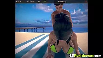 Abspielen 3d milf frau gibt titjob am strand