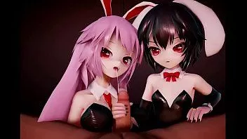 Jouer Touhou mmd reisen et tewi ddf porno