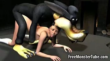 Abspielen 3D-Rotkäppchen wird vom großen bösen Wolf gefickt
