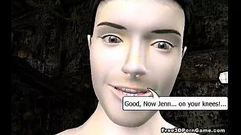 Abspielen Zwei sexy 3D-Cartoon-Babes werden hart gefickt