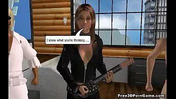 Afspelen Twee sexy 3D cartoon schatjes worden hard geneukt
