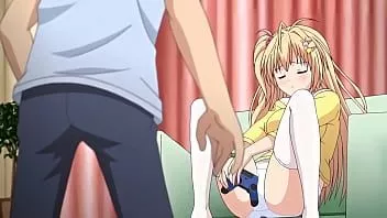 Abspielen Habe meine 18-jährige jungfräuliche Stiefschwester beim Masturbieren mit meiner Konsolensteuerung erwischt – Hentai