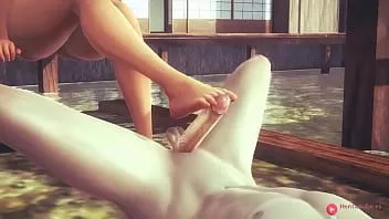 Abspielen Spiderman Hentai - Gwen Footjob und Anal