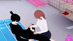 Riproduci KOIKATSU: Chainsaw Man Hentai Gameplay - Azione con pompino arrapato, sega, creampie e sborrata