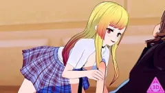 Redare KoiKatsu: Gameplay-ul lui Marin, dragă, hentai - muie, handjob, creampie și cumshot
