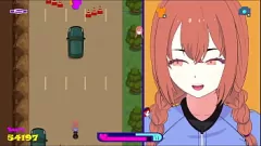 Abspielen Hentai-Blondine reitet Dildo im Bounce-City-Gameplay