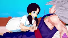Redare Hentai Babe Videl alege penisul lui Gohan peste antrenament