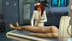 Play Horny Hentai Nurse Can't Resist Patient's Dick