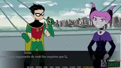 play Teen Titans Raven i Starfire w Naughty Yoga Pants