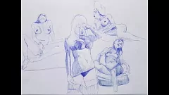 Reproducir Boceto de bolígrafo de bolígrafo de adolescente en el calor de doggystyle
