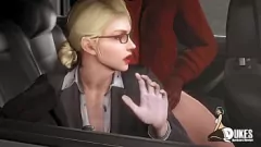 Afspelen Curvy 3d babe neemt enorme zwarte pik in haar strakke kutje