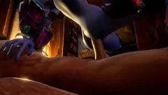 播放 人类和暗夜精灵轮流骑在这个史诗般的无尽三人组滑稽模仿中